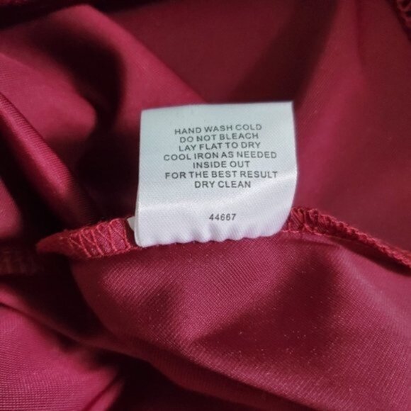 Romeo & Juliet Couture Burgundy Velvet Choker Dress Sz S - Picture 12 of 14